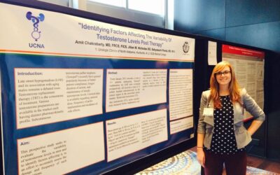 Medical Student Jillian Presenting My Poster at Sexual Medical Society of North America Annual Conference in Miami.